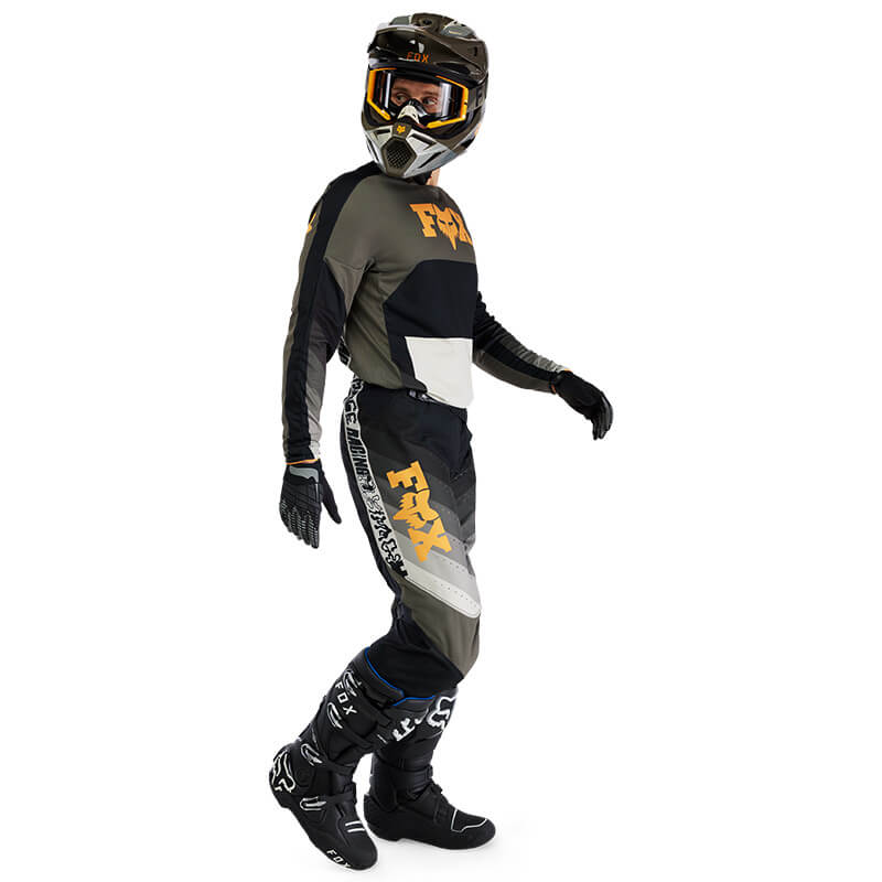 tenue fox racing 360 face marron noir 2025 motocross