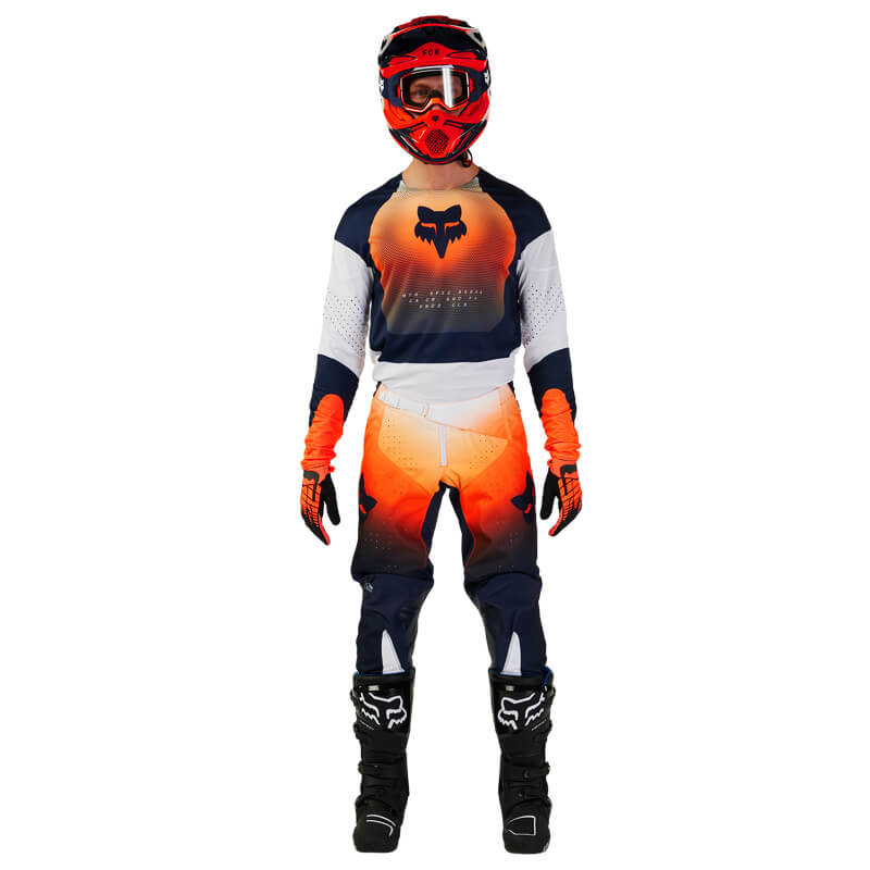 tenue fox racing 360 revise navy orange 2024