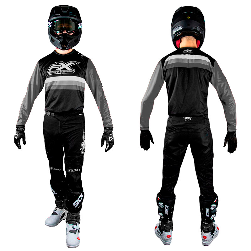 tenue fxmotors black nightfog moto