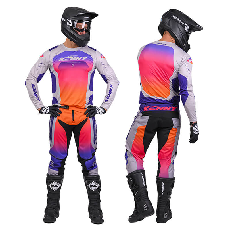 tenue kenny force race gris 27 mx