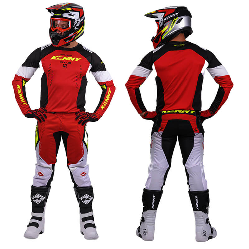 tenue kenny track focus rouge 27 cross