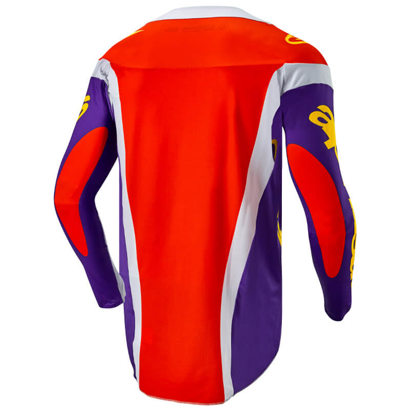 tenue maillot alpinestars techstar ocuri 2024 violet motocross