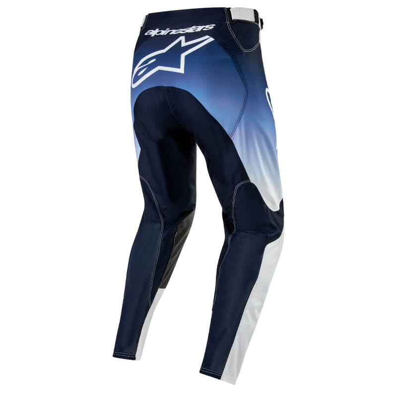 tenue pantalon alpinestars racer hoen 2024 bleu blanc motocross