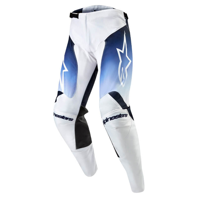 tenue pantalon alpinestars racer hoen 2024 bleu blanc mx