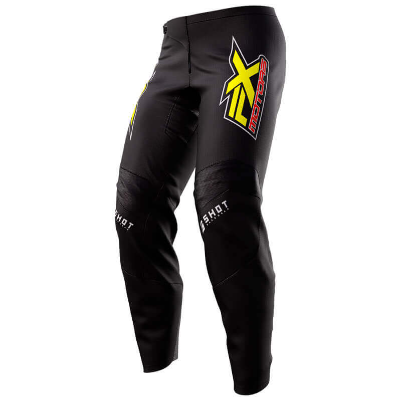 tenue pantalon cross fxmotors raw 2023 jaune mx