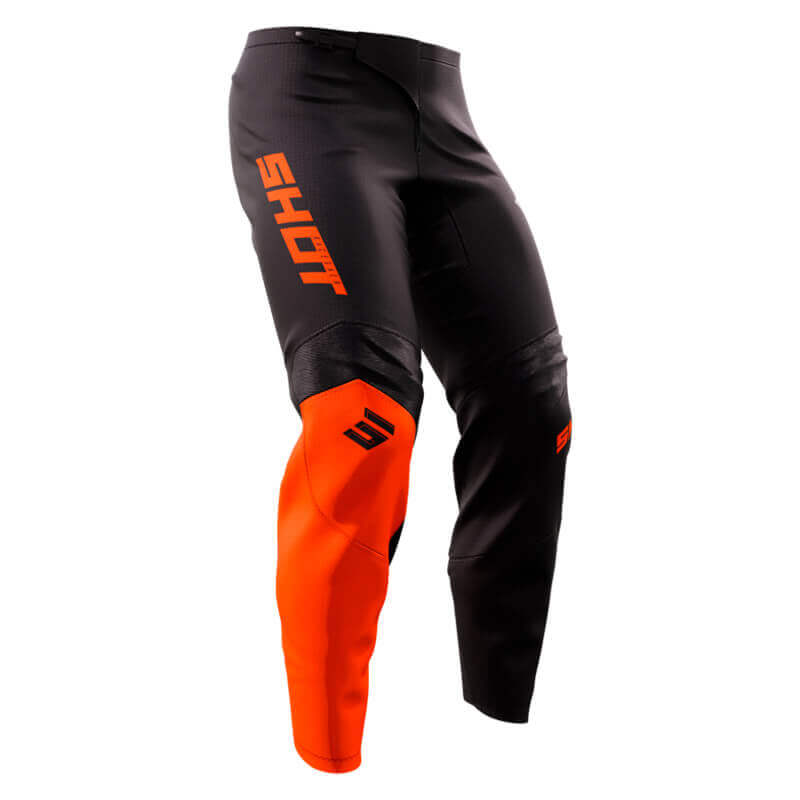 tenue pantalon shot raw squad 2023 orange fluo motocross