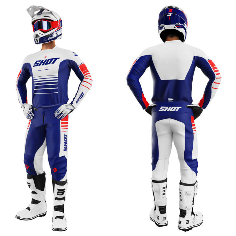 tenue shot devo peak 2023 bleu blanc rouge