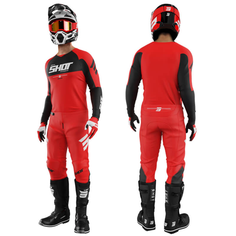 tenue shot draw private rouge sx