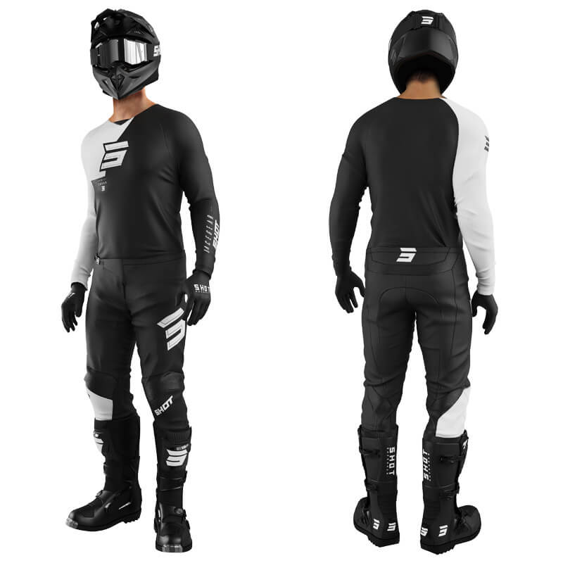 tenue shot raw squad 2024 noir blanc