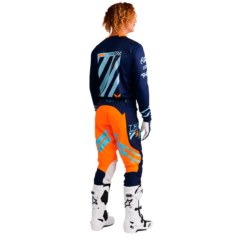 tenue thor mx 2026 launchmode futura bleu orange 02