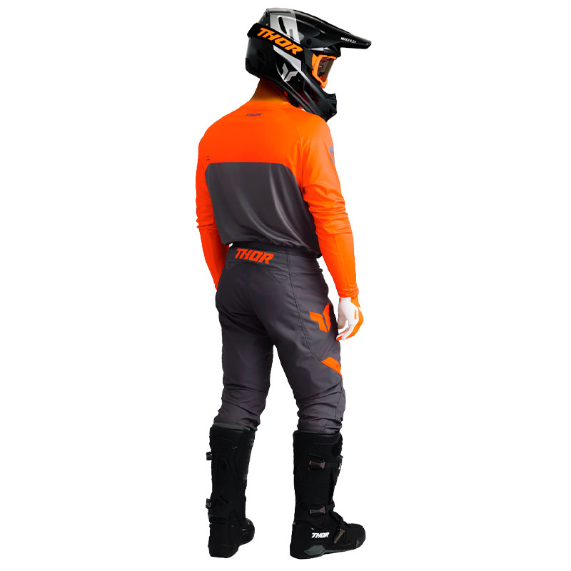 tenue thor mx 2026 ridemode menace charcoal orange 02
