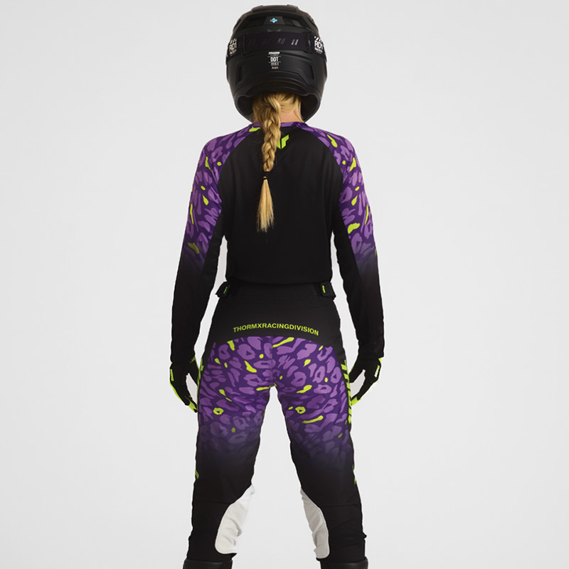 tenue thor mx 2027 launchmode femme spotted noir violet cross
