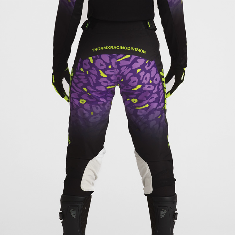 tenue thor mx 2027 launchmode femme spotted noir violet enduro