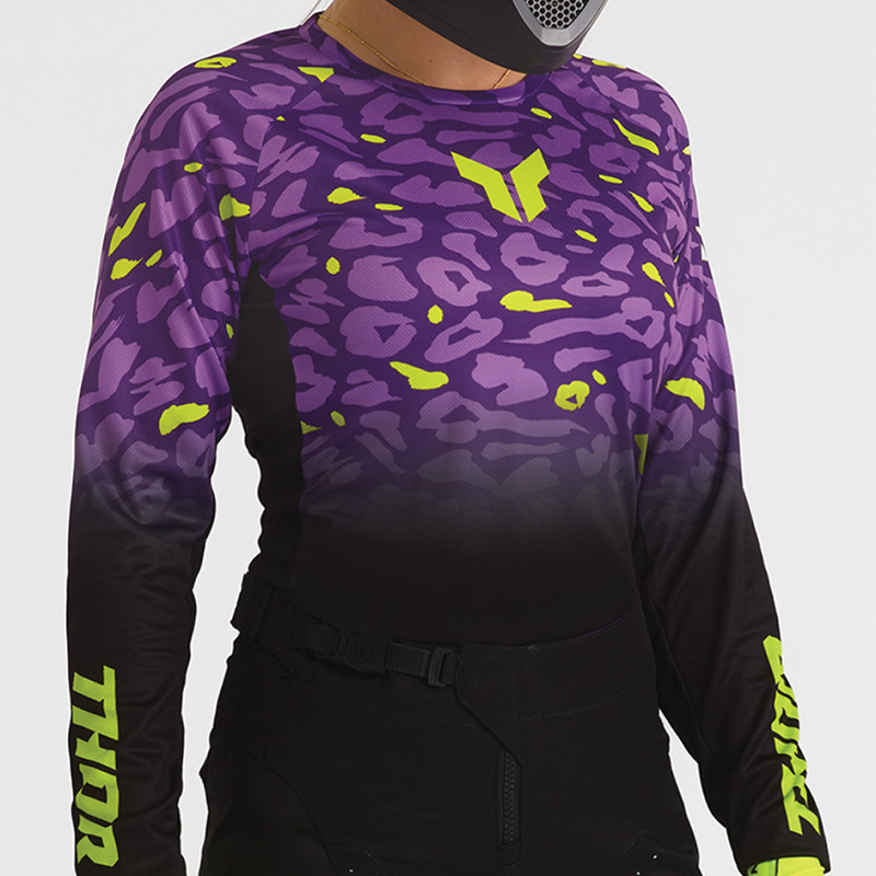 tenue thor mx 2027 launchmode femme spotted noir violet mx