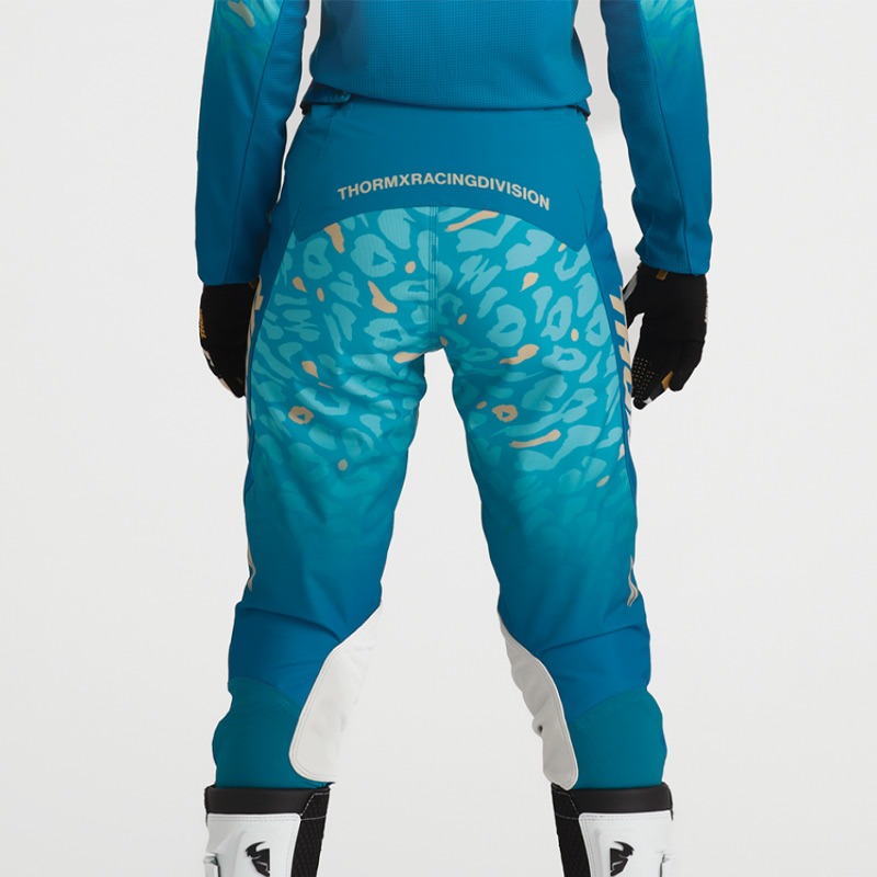 tenue thor mx 2027 launchmode femme spotted turquoise enduro