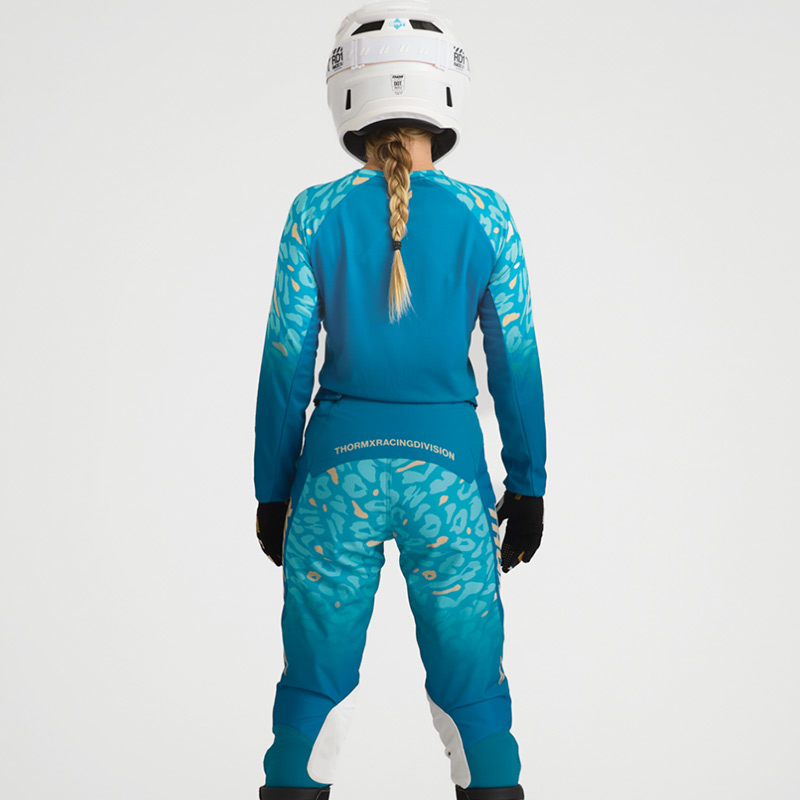 tenue thor mx 2027 launchmode femme spotted turquoise moto