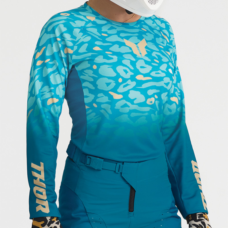 tenue thor mx 2027 launchmode femme spotted turquoise mx