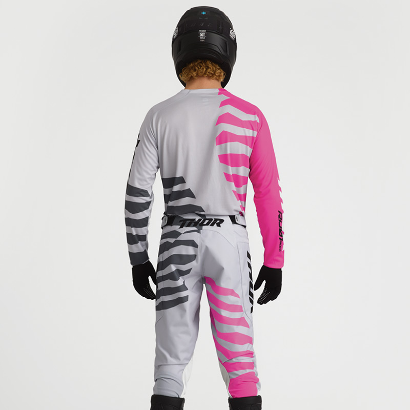tenue thor mx 2027 launchmode shredder gris rose cross