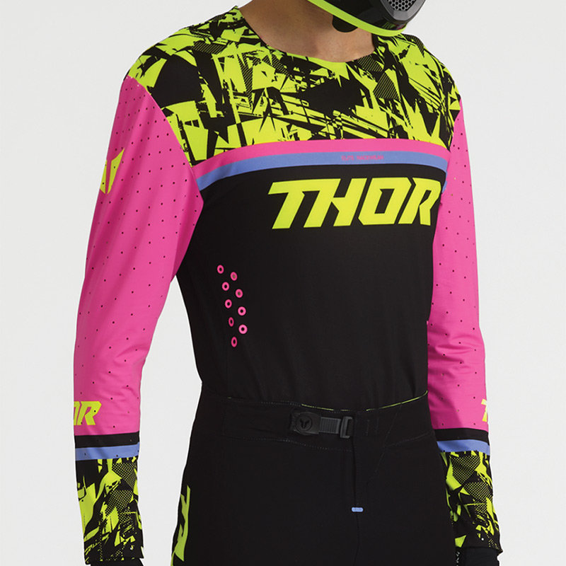 tenue thor mx 2027 sportmode punkd noir rose jaune mx