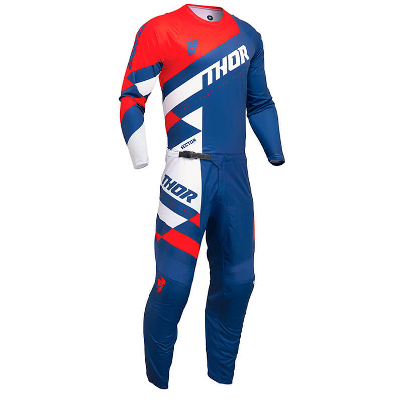 tenue youth thor sector checker 2024 bleu blanc rouge fxmotors