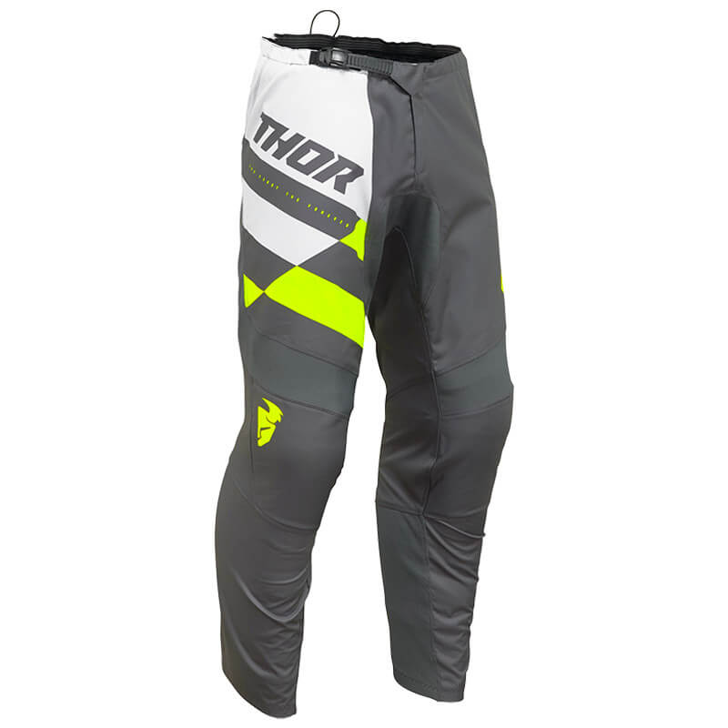tenue youth thor sector checker charcoal 2024 gris jaune mx