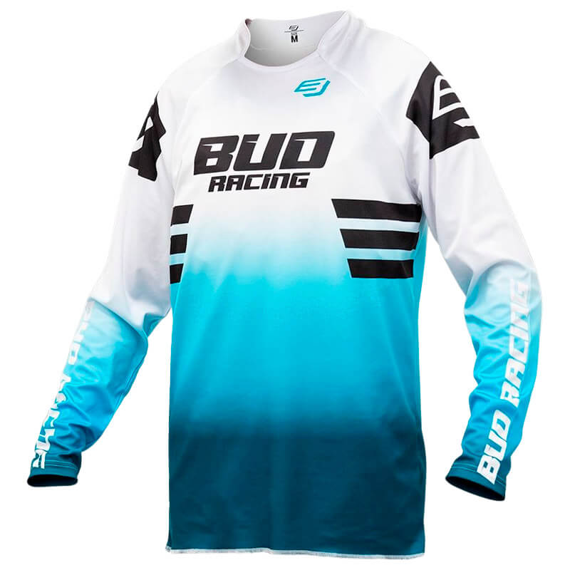 tenue yth maillot bud racing lazer 2023 turquoise mx