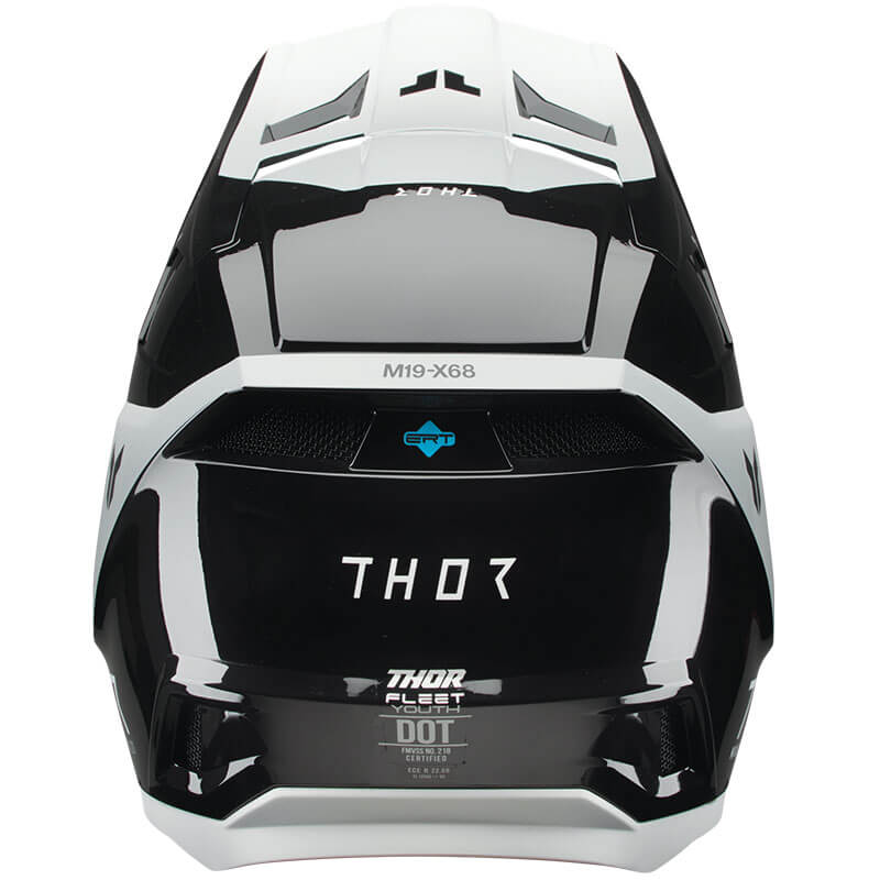 thor casque enfant fleet storm noir blanc mx