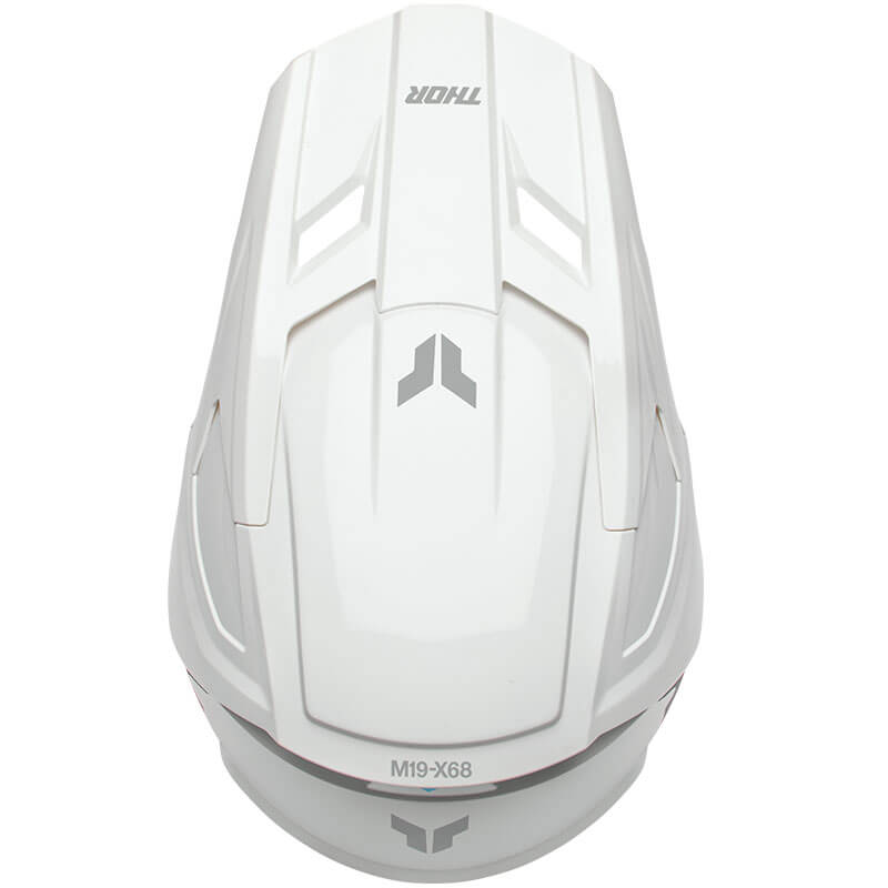 thor casque fleet enfant blanc mat logo