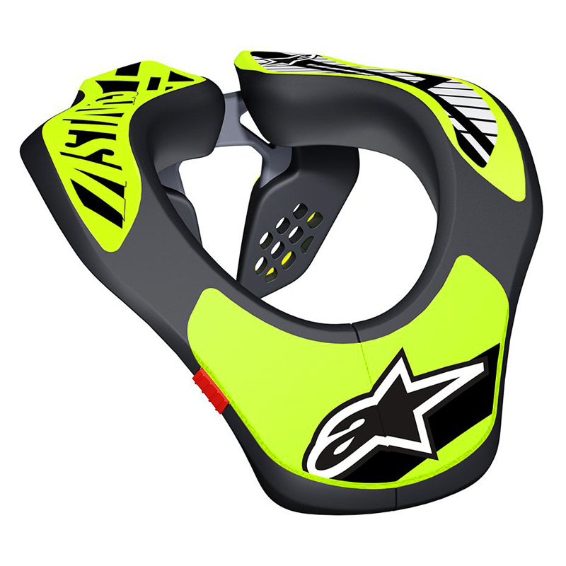 tour de cou enfant alpinestars noir jaune fuo neck suppport