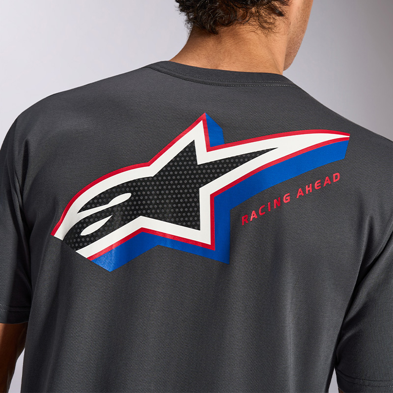 tshirt alpinestars angler gris bleu