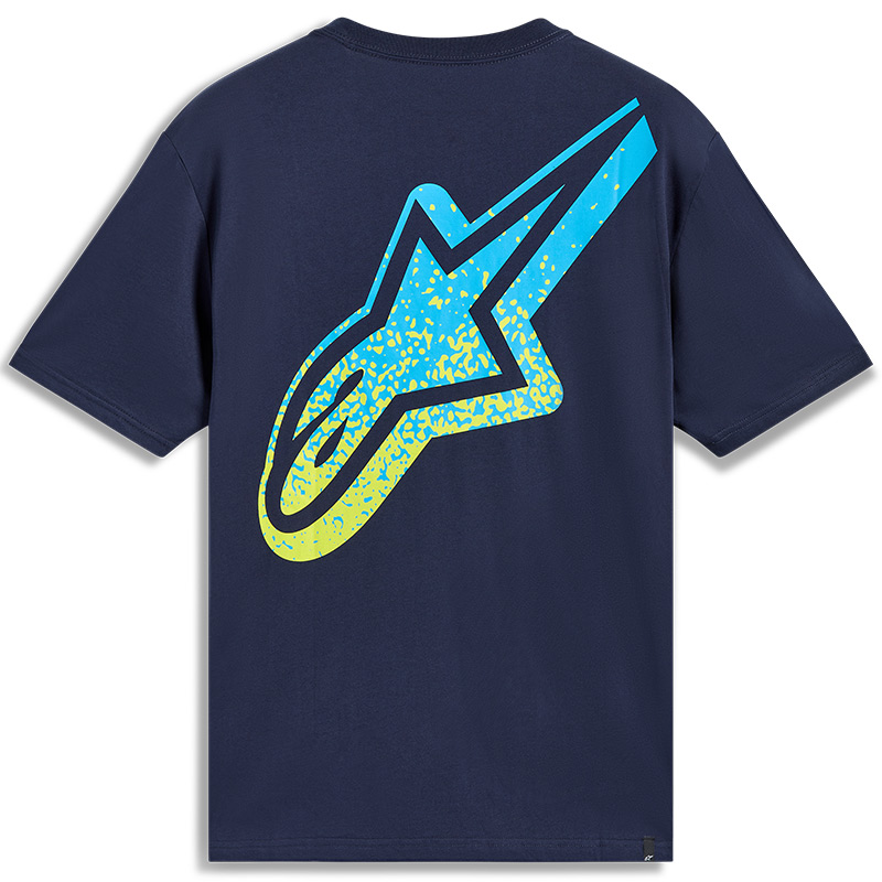 tshirt alpinestars meteor navy moto