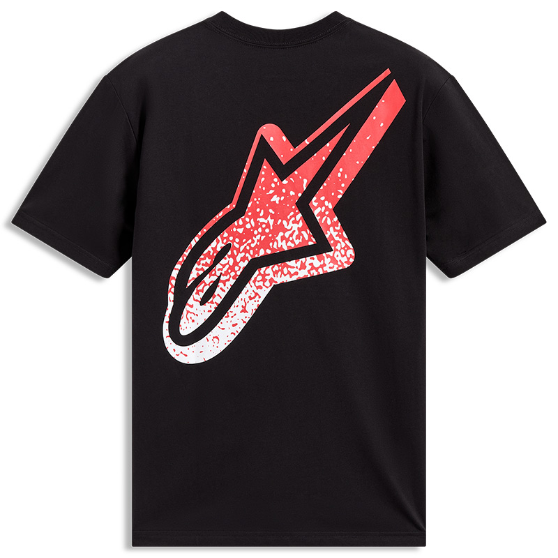 tshirt alpinestars meteor noir moto