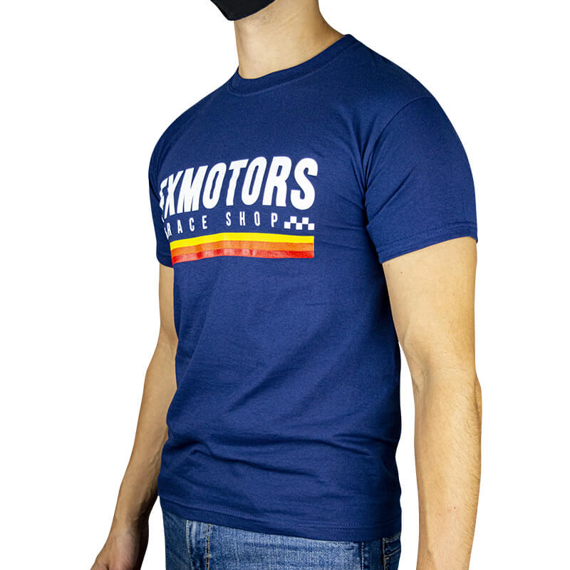 tshirt fxmotors raceshop navy sunset 3