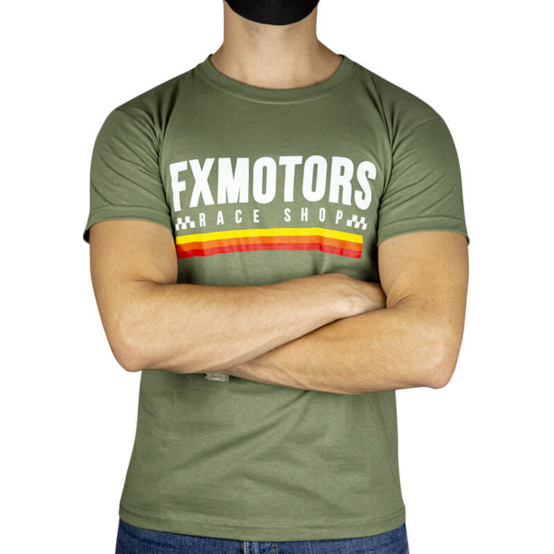 tshirt fxmotors raceshop olive sunset 2