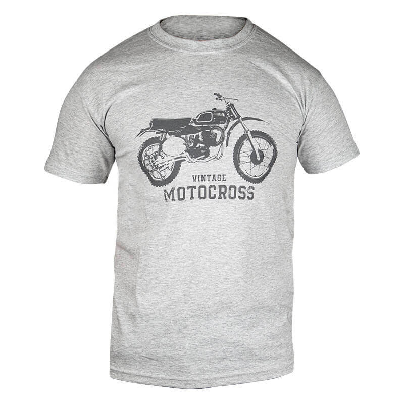 tshirt fxmotors vintage motocross heather