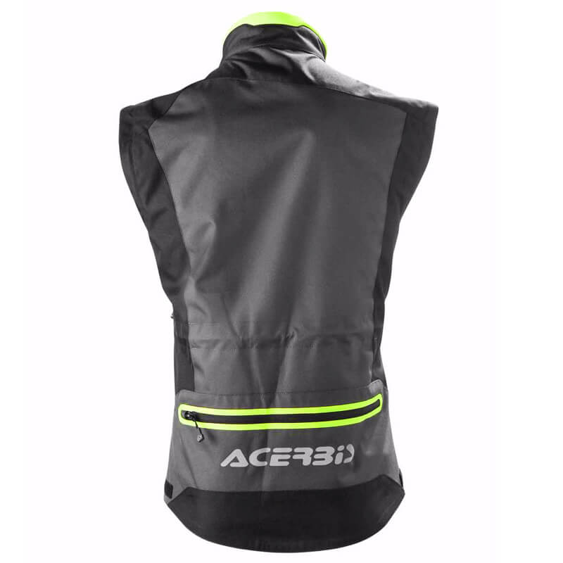 veste acerbis enduro one noir jaune fluo mx