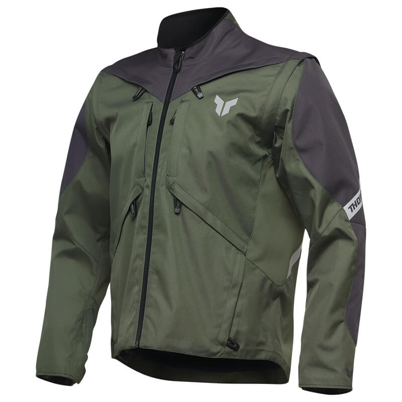 veste enduro thor mx terrain kaki 2025 etanche