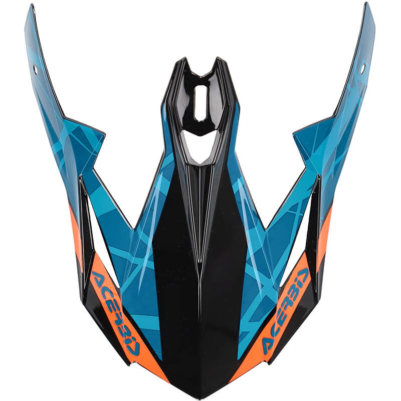 visiere casque acerbis x track bleu noir