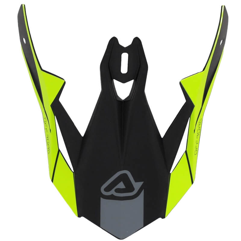 visiere casque acerbis x track noir jaune