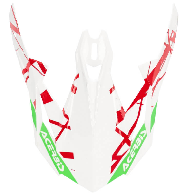 visiere casque acerbis x track rouge vert