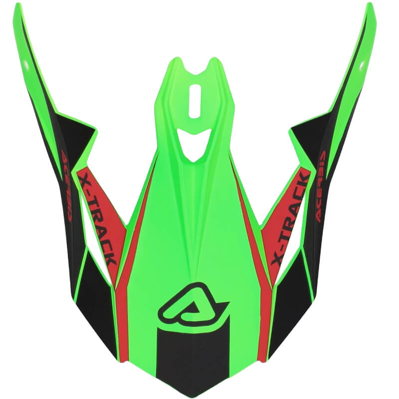 visiere casque acerbis x track vert noir