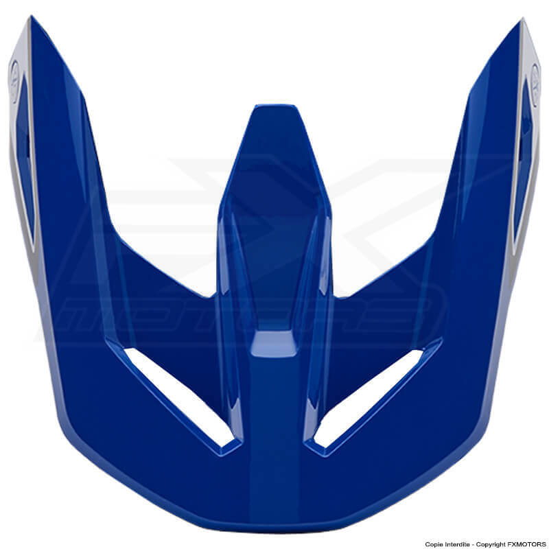 visiere casque fox racing v1 lean bleu 2025 fxmotors