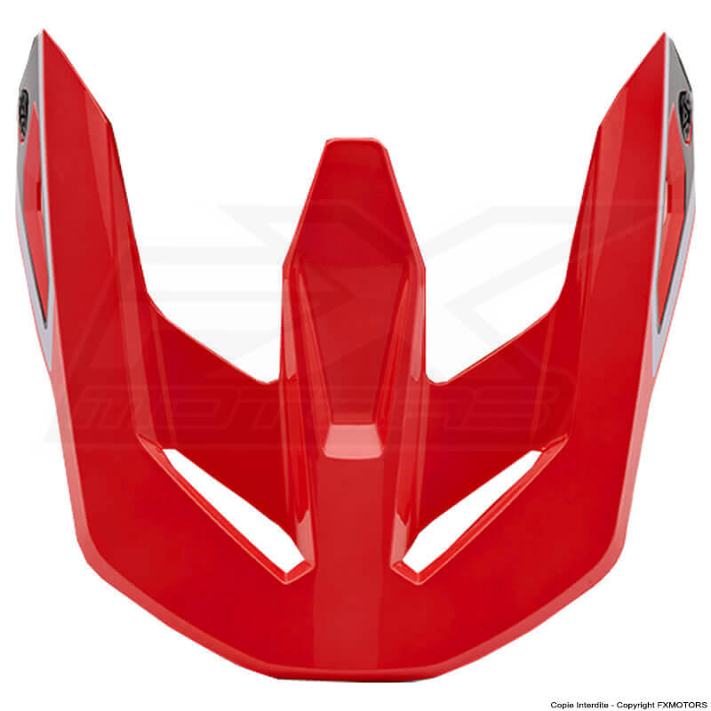 visiere casque fox racing v1 lean rouge 2025 fxmotors