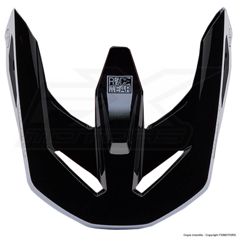 visiere casque fox racing v1 race spec rouge noir 2025 fxmotors