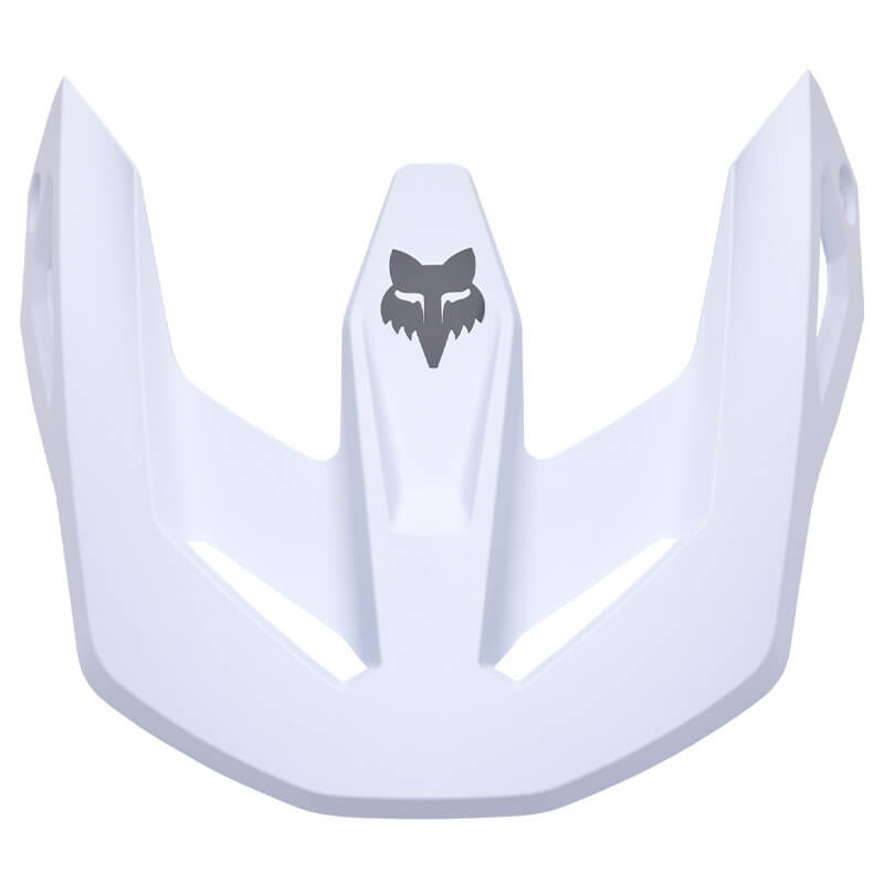 visiere casque fox racing v1 solid blanc mat 2025