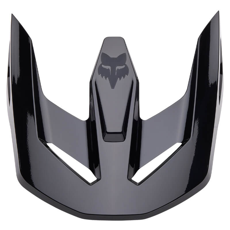 visiere casque fox racing v1 solid noir brillant 2025