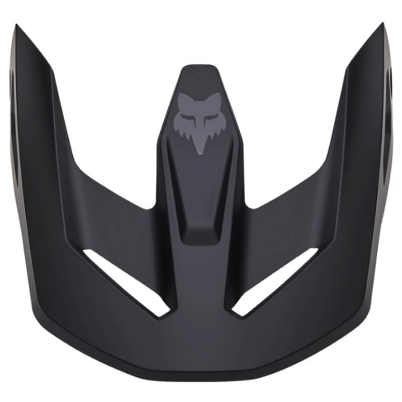 visiere casque fox racing v1 solid noir mat 2025