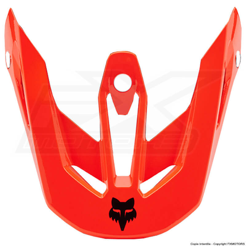visiere casque fox racing v3 rs infinite orange fluo 2025 fxmotors