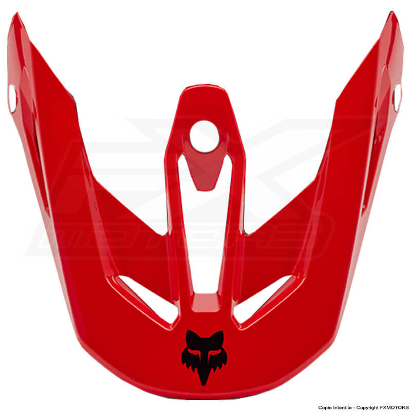 visiere casque fox racing v3 rs infinite rouge 2025 fxmotors