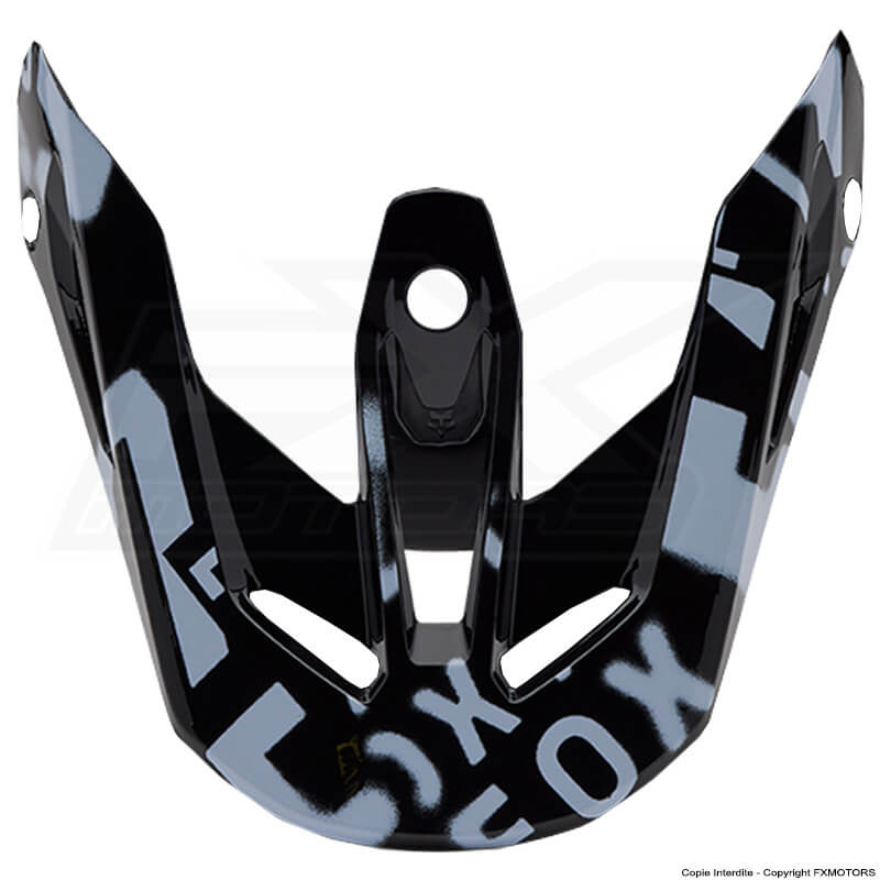 visiere casque fox racing v3 seventy4 noir 2025 fxmotors